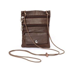 Soft Genuine Leather 2-in-1 Cross-Body Travel Bag